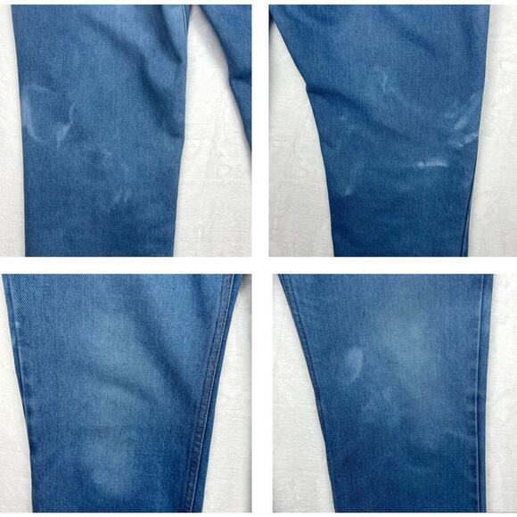 Vintage Levi’s Jeans 34x31 USA 516 Orange Tab Boot Cut Blue Distressed 80s - Picture 16 of 16